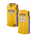 Youth Nike Los Angeles Lakers #32 Magic Johnson Swingman Gold Home NBA Jersey - Icon Edition
