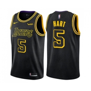 Youth Nike Los Angeles Lakers #5 Josh Hart Swingman Black NBA Jersey - City Edition
