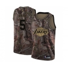 Youth Nike Los Angeles Lakers #5 Josh Hart Swingman Camo Realtree Collection NBA Jersey