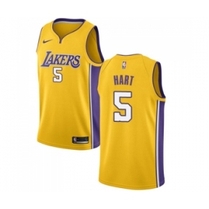 Youth Nike Los Angeles Lakers #5 Josh Hart Swingman Gold Home NBA Jersey - Icon Edition