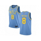Youth Nike Los Angeles Lakers #8 Kobe Bryant Authentic Blue Hardwood Classics NBA Jersey