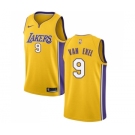 Youth Nike Los Angeles Lakers #9 Nick Van Exel Swingman Gold Home NBA Jersey - Icon Edition