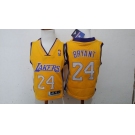 babywear nba los angeles lakers #24 kobe bryant yellow