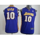 youth nba los angeles lakers #10 nash purple