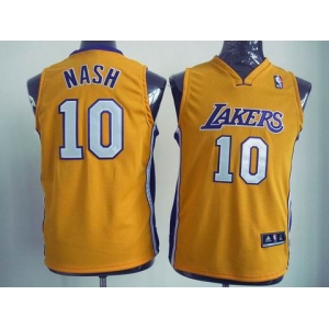 youth nba los angeles lakers #10 nash yellow