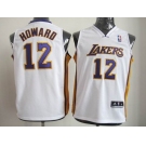 youth nba los angeles lakers #12 dwight howard white