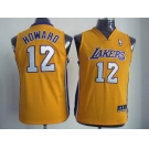 youth nba los angeles lakers #12 dwight howard yellow