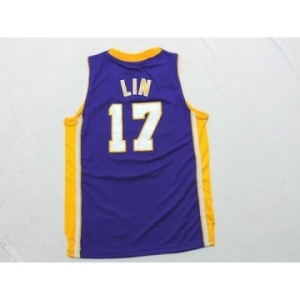 youth nba los angeles lakers #17 lin purple[revolution 30 swingman][lin]