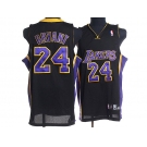 youth nba los angeles lakers #24 kobe bryant black(blue number)