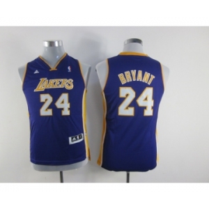 youth nba los angeles lakers #24 kobe bryant purple[revolution 30 swingman]