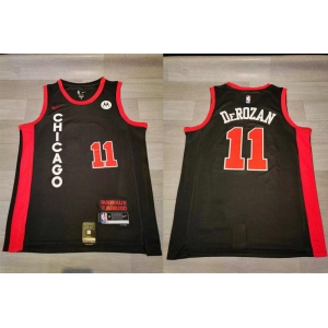Bulls #11 Demar Derozan Black Nike 2023-24 City Edition Swingman Jersey