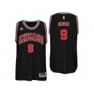 Chicago Bulls #9 Rajon Rondo Alternate Black New Swingman Jersey