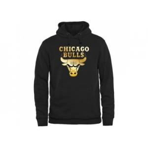 Chicago Bulls Gold Collection Pullover Hoodie Black