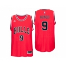 Men Chicago Bulls #9 Rajon Rondo Road Red New Swingman Jersey