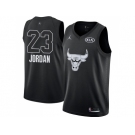 Men Nike Chicago Bulls #23 Michael Jordan Black NBA Jordan Swingman 2018 All-Star Game Jersey