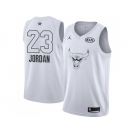 Men Nike Chicago Bulls #23 Michael Jordan White NBA Jordan Swingman 2018 All-Star Game Jersey