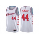 Men Nike Chicago Bulls #44 Nikola Mirotic Authentic White NBA Jersey - City Edition