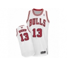 Men's Adidas Chicago Bulls #13 Anthony Morrow Authentic White Home NBA Jersey