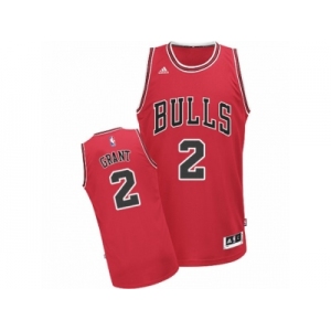 Men's Adidas Chicago Bulls #2 Jerian Grant Swingman Red Road NBA Jersey