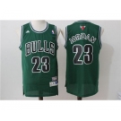 Men's Adidas Chicago Bulls #23 Michael Jordan Swingman Green Throwback NBA Jersey