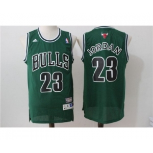 Men's Adidas Chicago Bulls #23 Michael Jordan Swingman Green Throwback NBA Jersey