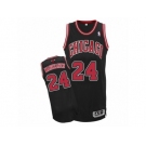 Men's Adidas Chicago Bulls #24 Lauri Markkanen Authentic Black Alternate NBA Jersey