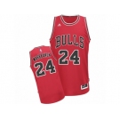 Men's Adidas Chicago Bulls #24 Lauri Markkanen Swingman Red Road NBA Jersey