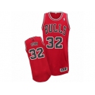 Men's Adidas Chicago Bulls #32 Kris Dunn Authentic Red Road NBA Jersey