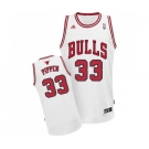 Men's Adidas Chicago Bulls #33 Scottie Pippen Swingman White Home NBA Jersey