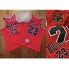 Men's Bulls #23 Michael Jordan Red Stitched 1993 Champions 2013 20th Anniversary Hardwood Classics Jersey