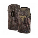 Men's Chicago Bulls #0 Coby White Swingman Camo Realtree Collection Basketball Jersey