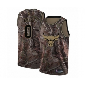 Men's Chicago Bulls #0 Coby White Swingman Camo Realtree Collection Basketball Jersey