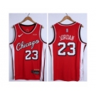 Men's Chicago Bulls #23 Michael Jordan 75th Anniversary Red Edition Swingman Stitched Basketball Jersey