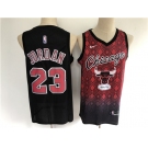 Men's Chicago Bulls #23 Michael Jordan Authentic Black salute edition 2021 New Basketball Jersey