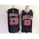 Men's Chicago Bulls #23 Michael Jordan Black Stitched NBA Jersey