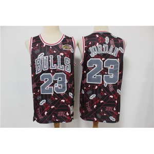 Men's Chicago Bulls #23 Michael Jordan Black Tear Up Pack Mitchell & Ness Swingman Jeresy