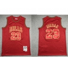 Men's Chicago Bulls #23 Michael Jordan Red 1997-98 Hardwood Classics Soul AU Throwback Jersey