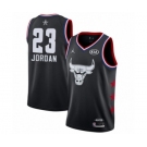 Men's Chicago Bulls #23 Michael Jordan Swingman Black 2019 All-Star Game