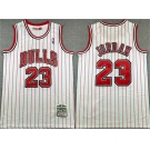 Men's Chicago Bulls #23 Michael Jordan White Stitched Basketball Jersey