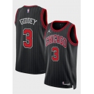 Men's Chicago Bulls #3 Josh Giddey Black Statement Edition Stitched Basketball Jersey