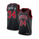 Men's Chicago Bulls #34 Wendell Carter Jr. Swingman Black Finished Basketball Jersey - Statement Edition