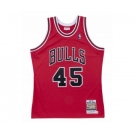 Men's Chicago Bulls #45 Michael Jordan Red Stitched Basketball Jersey