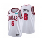 Men's Chicago Bulls #6 Alex Caruso White Edition Swingman Stitched Basketball Jersey