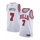 Men's Chicago Bulls #7 Jalen Smith White 2024 Association Edition Stitched Basketball Jersey