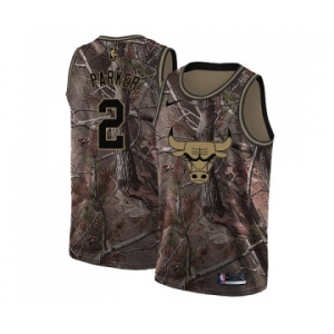 Men's Nike Chicago Bulls #2 Jabari Parker Swingman Camo Realtree Collection NBA Jersey