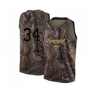 Men's Nike Chicago Bulls #34 Wendell Carter Jr. Swingman Camo Realtree Collection NBA Jersey