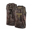 Men's Nike Chicago Bulls #7 Justin Holiday Swingman Camo Realtree Collection NBA Jersey