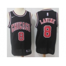 Nike Chicago Bulls #8 Zach LaVine Black NBA Swingman Jersey