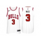 Nike NBA Chicago Bulls #3 Dwyane Wade Jersey 2017-18 New Season White Jersey