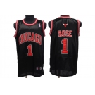 nba chicago bulls #1 rose black